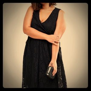 Black lace smock dress- ASOS CURVE